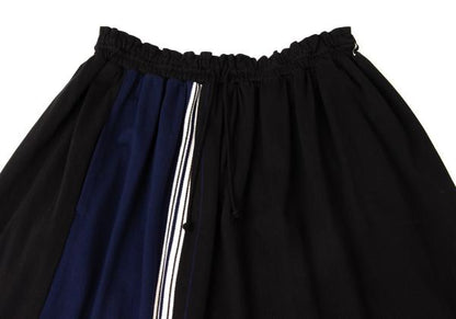 Y's 19AW Color Block Stripe Knit Skirt Multi Size 2