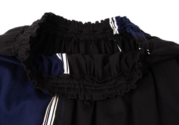 Y's 19AW Color Block Stripe Knit Skirt Multi Size 2