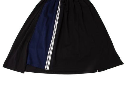 Y's 19AW Color Block Stripe Knit Skirt Multi Size 2