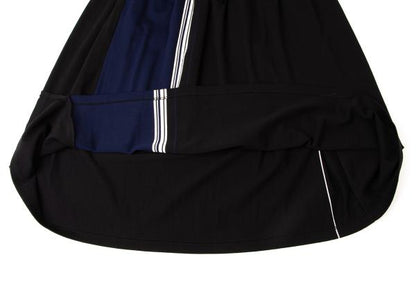 Y's 19AW Color Block Stripe Knit Skirt Multi Size 2