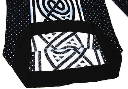 GIORGIO ARMANI Dot Graphic Print Sweater Rayon Black Size M