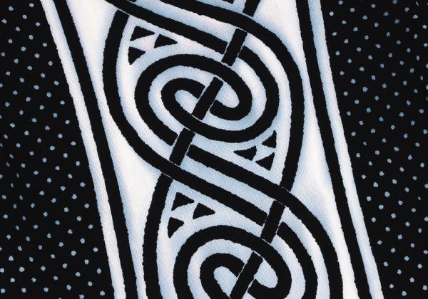GIORGIO ARMANI Dot Graphic Print Sweater Rayon Black Size M