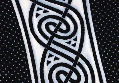 GIORGIO ARMANI Dot Graphic Print Sweater Rayon Black Size M