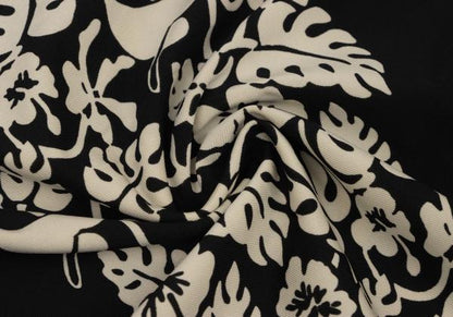 Jean Paul GAULTIER FEMME Botanical Print Top Black Size 40