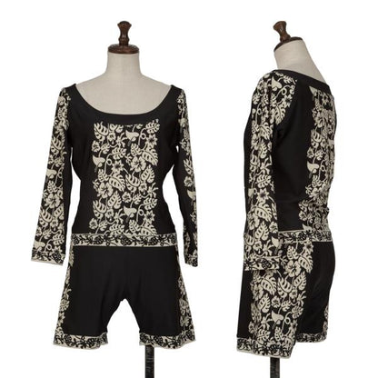 Jean Paul GAULTIER FEMME Botanical Print Top Black Size 40