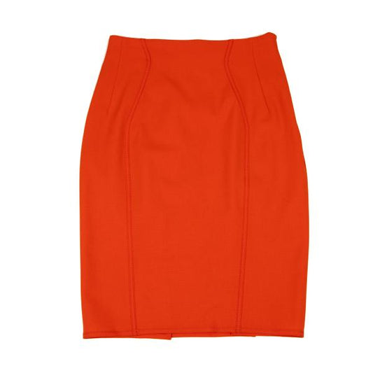 GIANNI VERSACE Panel Design A-Line Midi Skirt Red Size 40