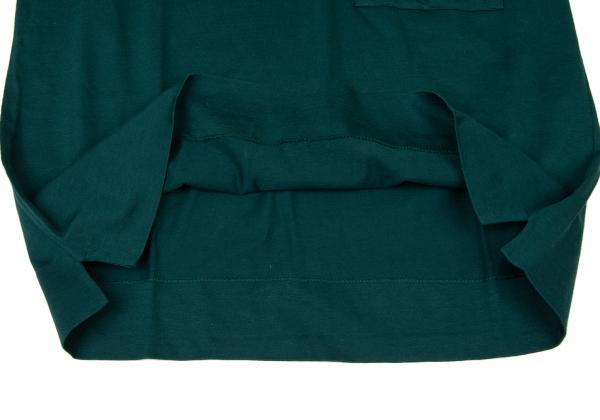 GUCCI Cotton Pocket Logo Embroidered Shirt Green/Navy Polo Size S
