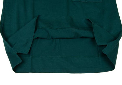 GUCCI Cotton Pocket Logo Embroidered Shirt Green/Navy Polo Size S