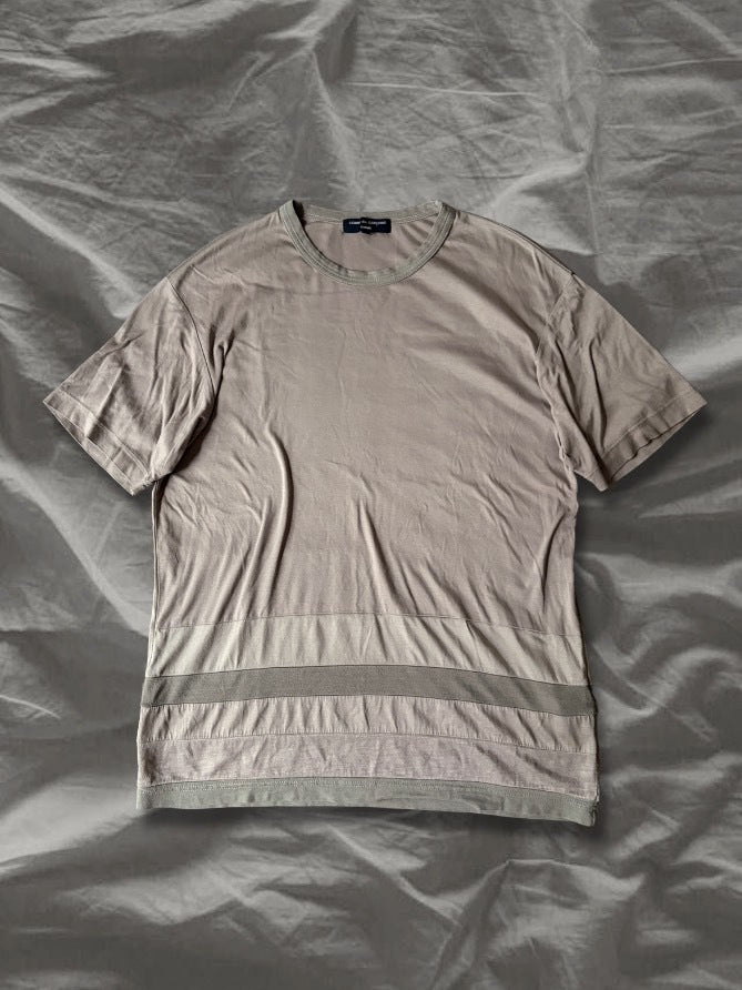 COMME des GAR SS16 Cotton Switching T-Shirt Beige Size S