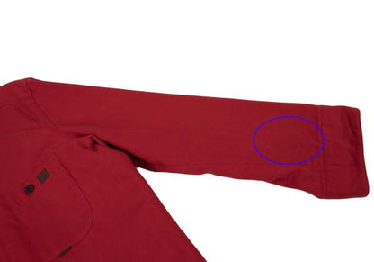 Papas Corduroy Collar Paneled Coverall Red Size L