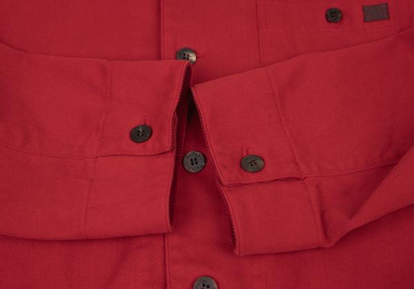 Papas Corduroy Collar Paneled Coverall Red Size L