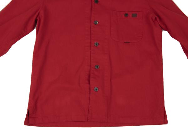 Papas Corduroy Collar Paneled Coverall Red Size L