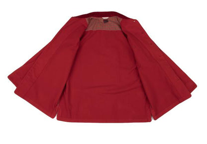 Papas Corduroy Collar Paneled Coverall Red Size L
