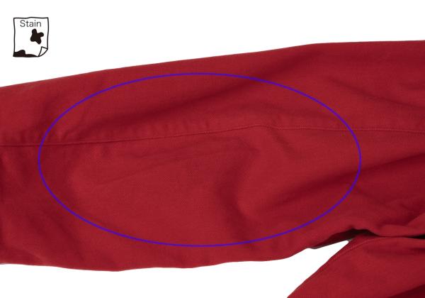 Papas Corduroy Collar Paneled Coverall Red Size L