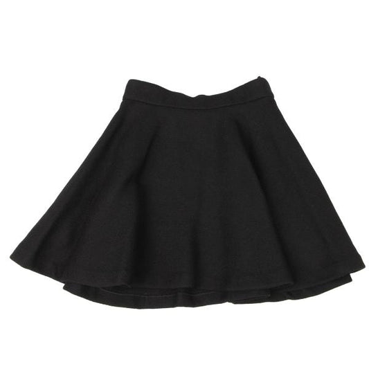 HISUI Wool Flare Skirt Black Size M