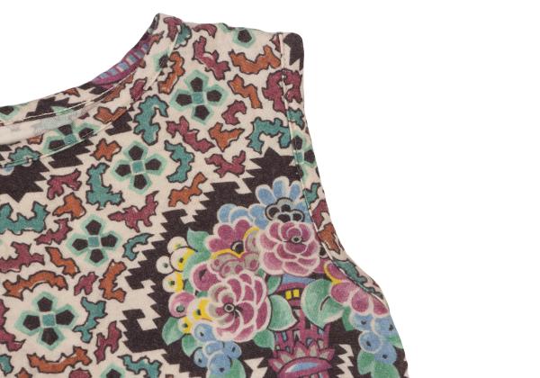 Yohji Yamamoto FEMME Floral Print Tank Top Multi Size 3