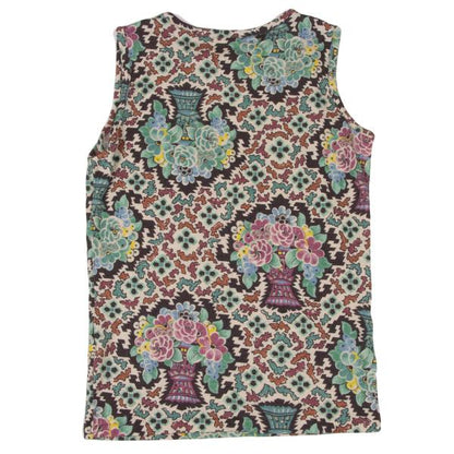 Yohji Yamamoto FEMME Floral Print Tank Top Multi Size 3