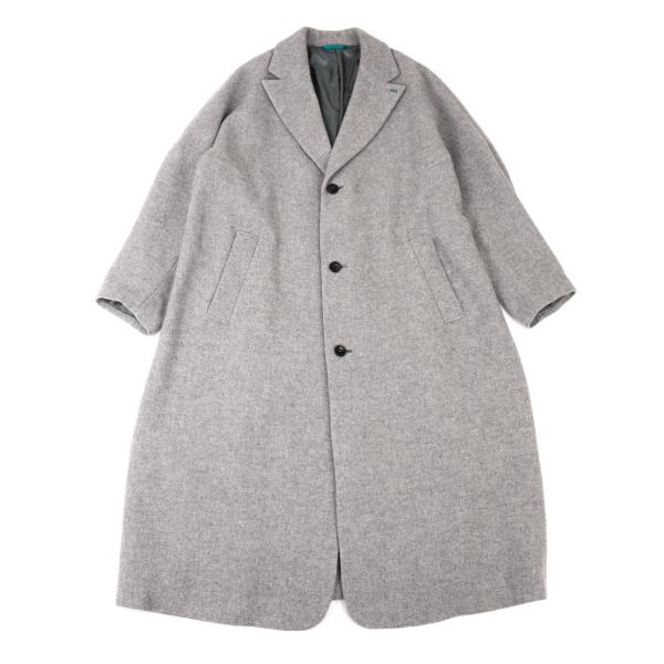 FRAPBOIS Light Gray Wool Poly Chester Coat Size 2