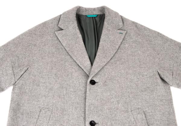 FRAPBOIS Light Gray Wool Poly Chester Coat Size 2