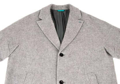 FRAPBOIS Light Gray Wool Poly Chester Coat Size 2