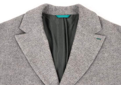 FRAPBOIS Light Gray Wool Poly Chester Coat Size 2