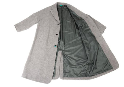 FRAPBOIS Light Gray Wool Poly Chester Coat Size 2