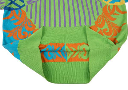 GIANNI VERSACE Jacquard Knit Sweater Multi Size M