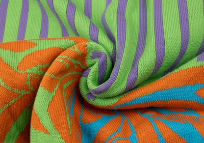 GIANNI VERSACE Jacquard Knit Sweater Multi Size M