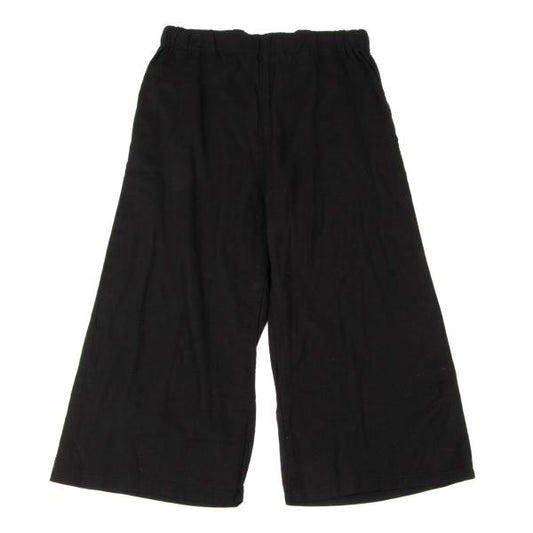LIMI feu Cotton Wide Cropped Pants Black Size S