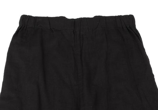 LIMI feu Cotton Wide Cropped Pants Black Size S