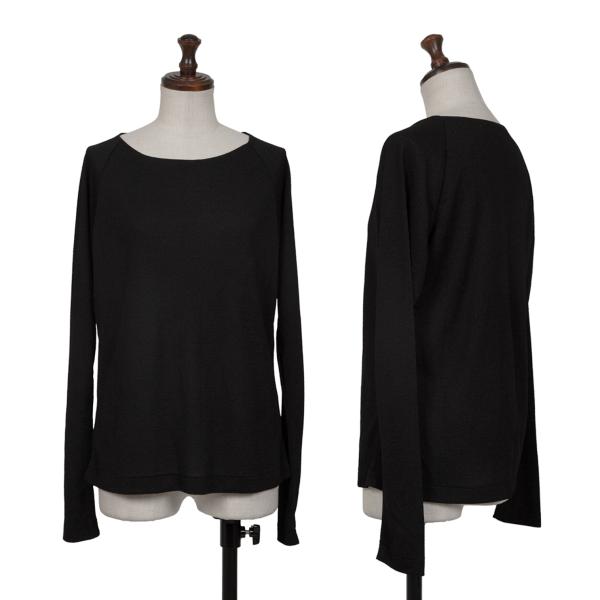 ISSEY MIYAKE I.S. Polyester Long Sleeve Top Black Size M