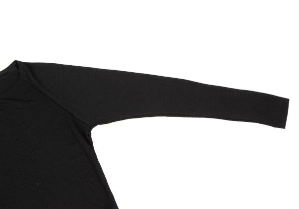 ISSEY MIYAKE I.S. Polyester Long Sleeve Top Black Size M