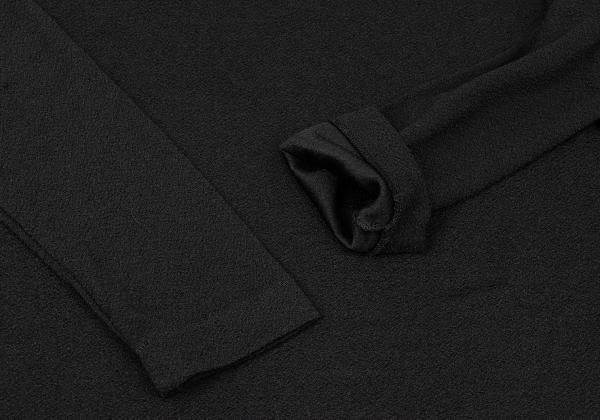ISSEY MIYAKE I.S. Polyester Long Sleeve Top Black Size M