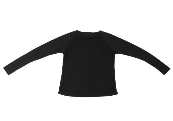 ISSEY MIYAKE I.S. Polyester Long Sleeve Top Black Size M