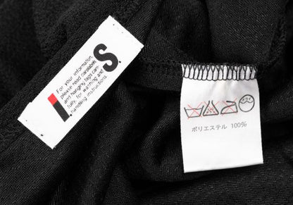 ISSEY MIYAKE I.S. Polyester Long Sleeve Top Black Size M