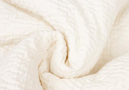 ISSEY MIYAKE Sashiko Stitch Boa Lined Jacket White Size 3