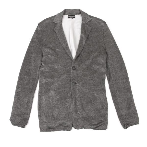 EMPORIO ARMANI Gray Viscose 2B Jacket Size 46