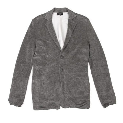 EMPORIO ARMANI Gray Viscose 2B Jacket Size 46