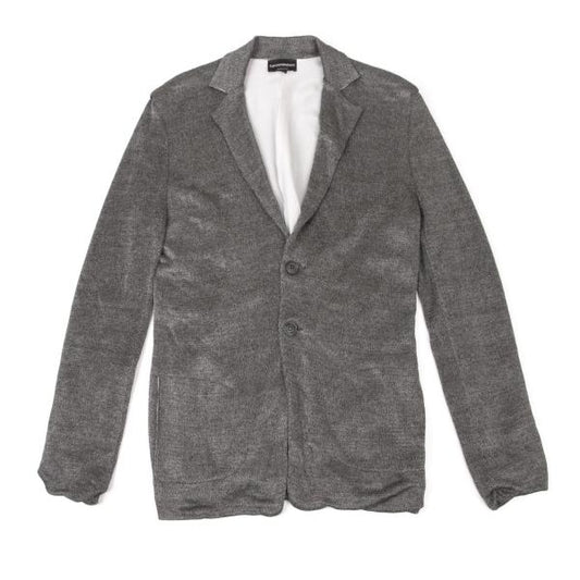 EMPORIO ARMANI Gray Viscose 2B Jacket Size 46
