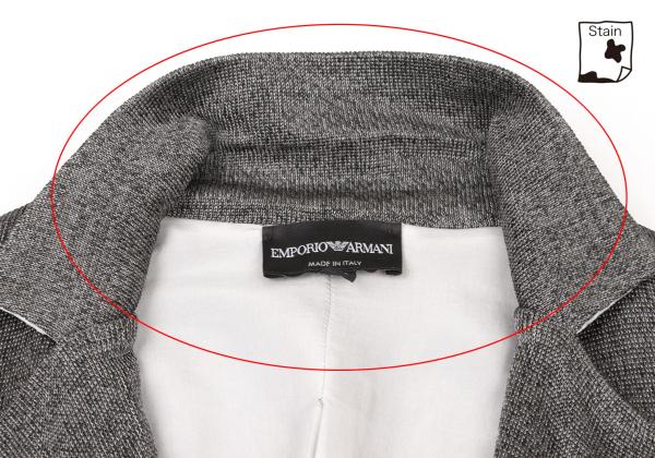 EMPORIO ARMANI Gray Viscose 2B Jacket Size 46