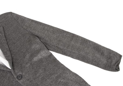 EMPORIO ARMANI Gray Viscose 2B Jacket Size 46