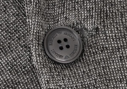 EMPORIO ARMANI Gray Viscose 2B Jacket Size 46