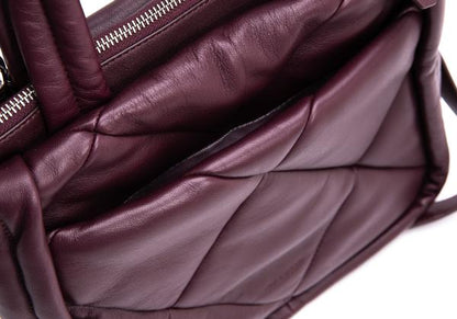 COLE HAAN Quilted Leather 2-Way Bag Size F