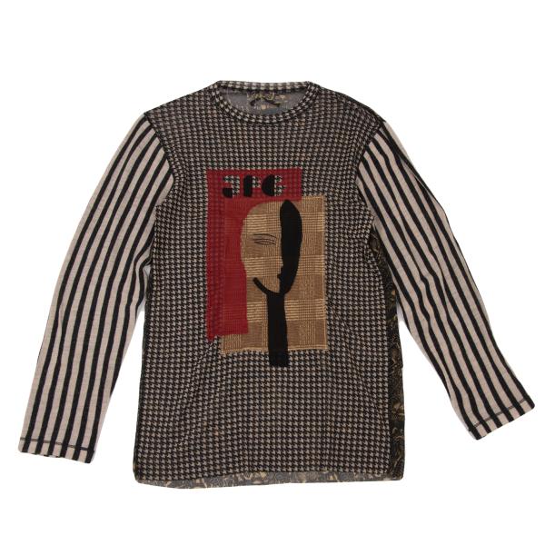 Jean Paul GAULTIER Powernet Mask Patch Shirt Multi Size M