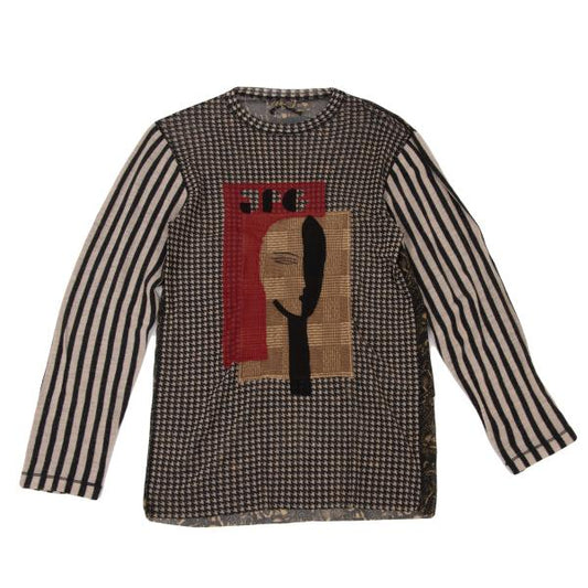Jean Paul GAULTIER Powernet Mask Patch Shirt Multi Size M