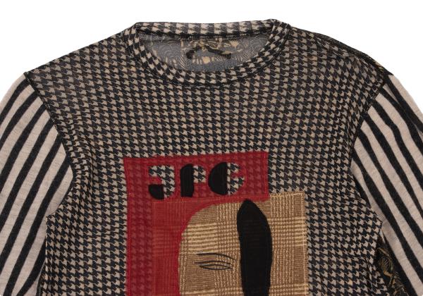 Jean Paul GAULTIER Powernet Mask Patch Shirt Multi Size M