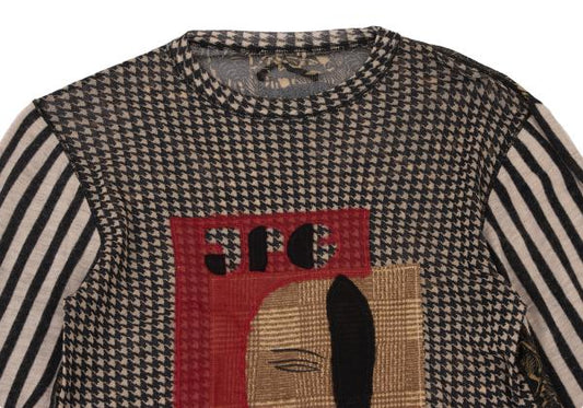 Jean Paul GAULTIER Powernet Mask Patch Shirt Multi Size M