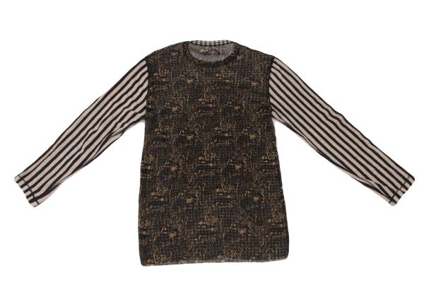 Jean Paul GAULTIER Powernet Mask Patch Shirt Multi Size M