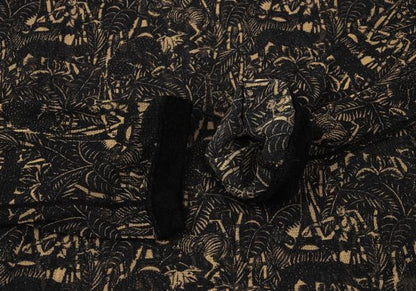 Jean Paul GAULTIER Jungle Print Top Black/Brown Size M
