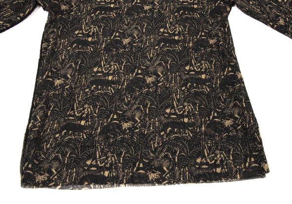 Jean Paul GAULTIER Jungle Print Top Black/Brown Size M